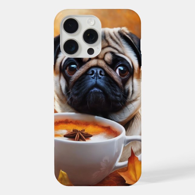 Mops iPhone 15 Pro Max Hülle (Rückseite)