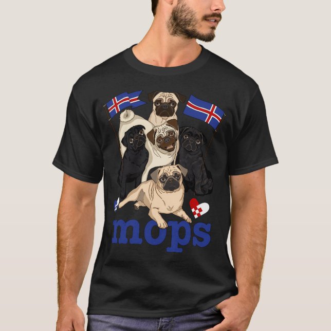 MOPS! (Isländische Version!) T-Shirt (Vorderseite)