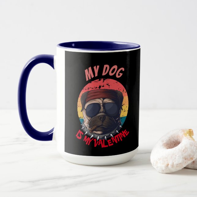 MOPS IST MEIN VALENTINE TASSE (Mit Donut)