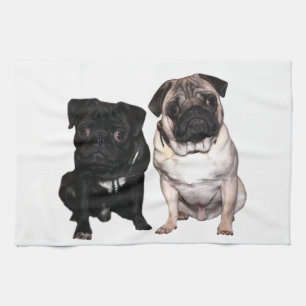 Mops Jack und Richi Küchentuch