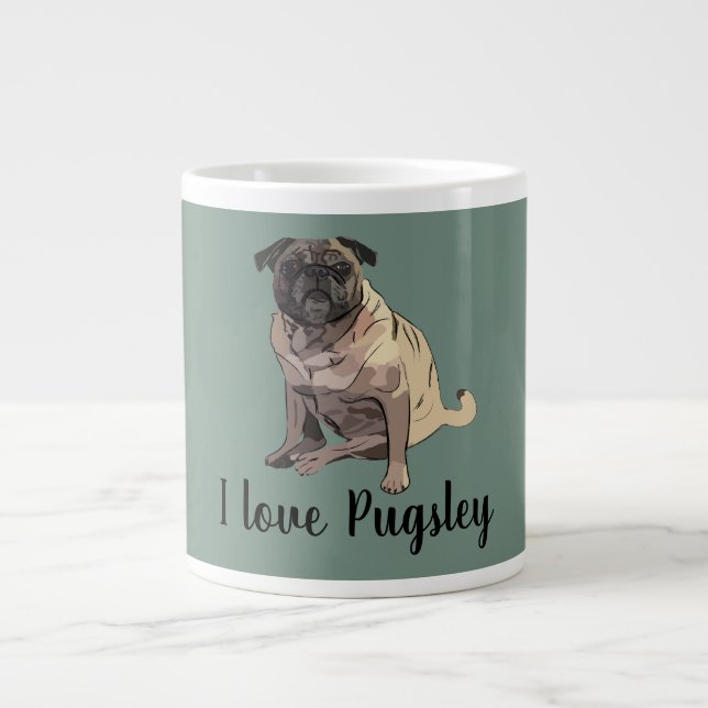 Mops Jumbo-Tasse (Vorderseite)