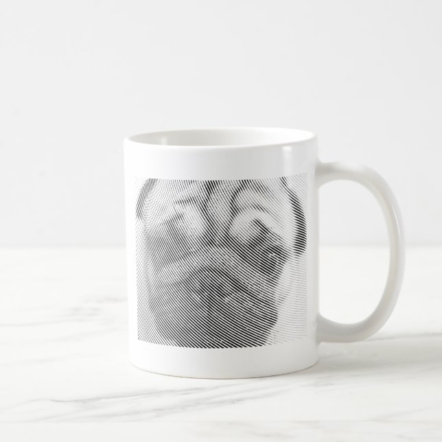 Mops Kaffeetasse (Rechts)