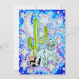 Mops & Kaktus Einladung