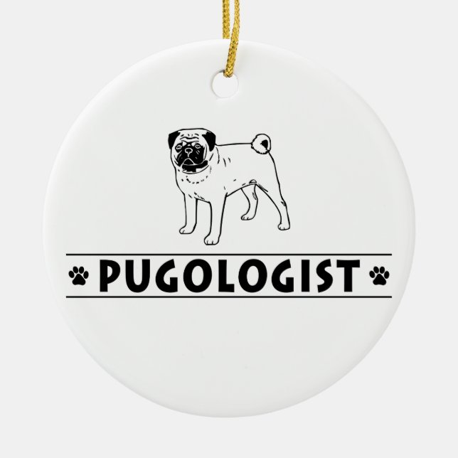 Mops Keramikornament (Vorne)