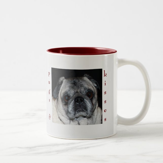 Mops & Kisses Tasse (Rechts)