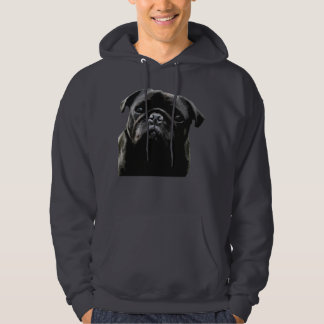 Mops-Klugheits-Schwarz-Mops Hoodie