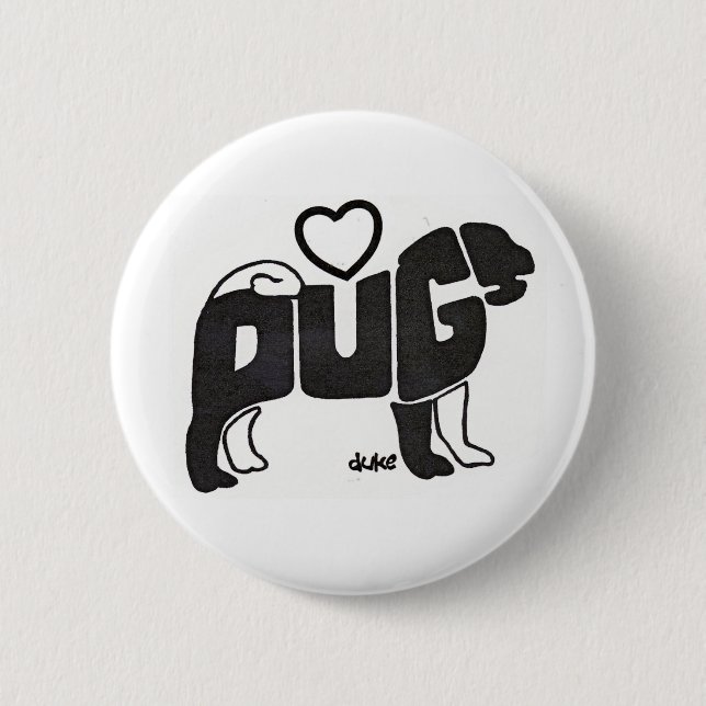 MOPS-KNÖPFE BUTTON (Vorderseite)