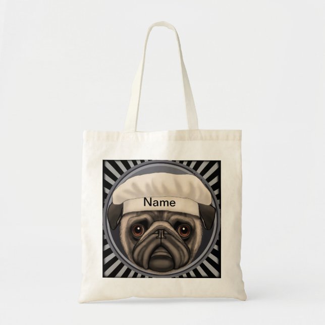 Mops Koch Tote Tasche (Vorne)