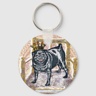 Mops-König Schlüsselanhänger