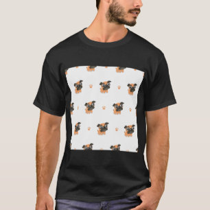 Mops Kunst Möpse Welpe lustig süße Hunde T-Shirt