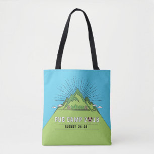 Mops-Lager 2018 ganz über Druck-Tasche Tasche