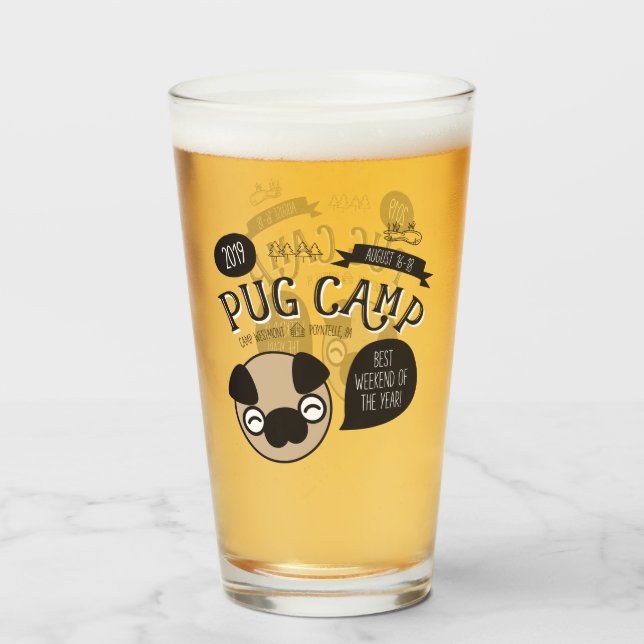 Mops-Lager 2019 Liter-Glas Glas (Vorne (Gefüllt))