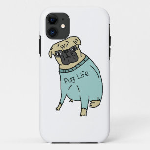 Mops-Leben - lustiger Hund in einer Strickjacke Case-Mate iPhone Hülle