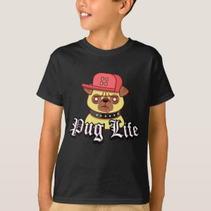 Mops-Leben-lustiger Mops-Hund T-Shirt
