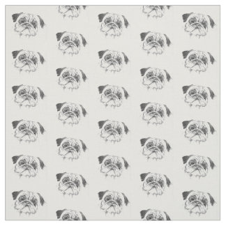 Mops-Leben Stoff