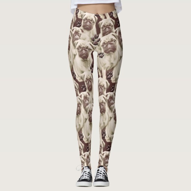 Mops-Leggings Leggings (Vorderseite)