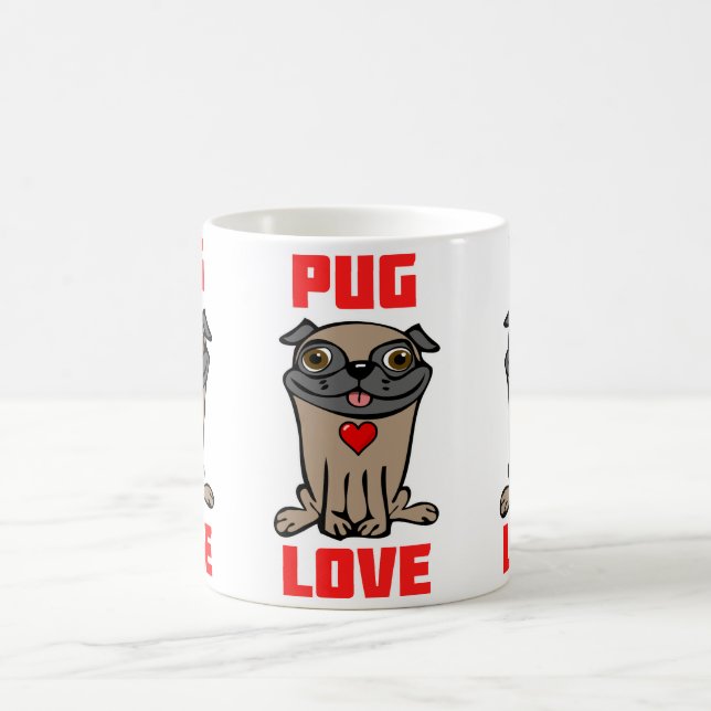 Mops Liebe #2 Kaffeetasse (Mittel)