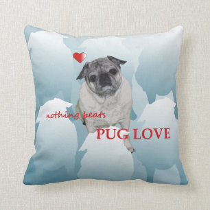 Mops-Liebe-Kissen Kissen