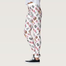 Mops Liebe Leggings
