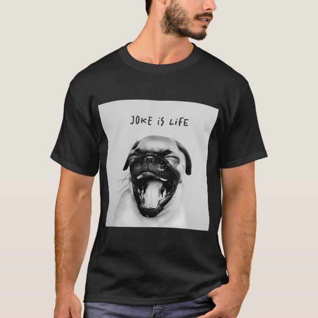 Mops liebe T-Shirt (Vorderseite)