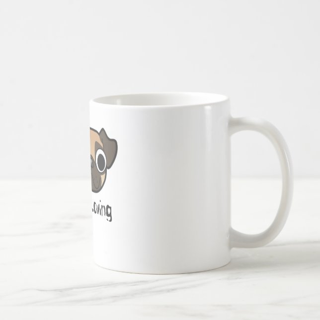 Mops-liebevolle Tasse (Rechts)