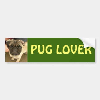 MOPS-LIEBHABER-Autoaufkleber Autoaufkleber