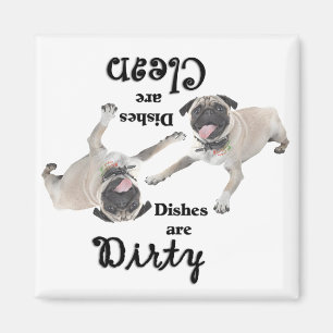 Mops Liebhaber Geschirrspülmaschine Magnet