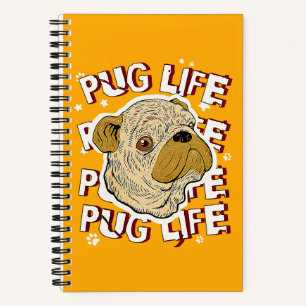 Mops Life Animal Dog Notizbuch