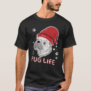 Mops Life Animal Weihnachten T-Shirt