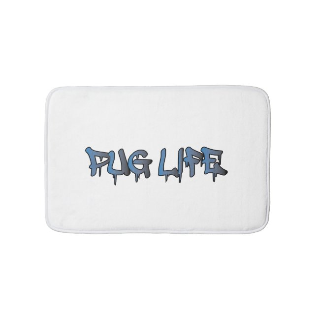 Mops Life Badematte (Vorderseite)