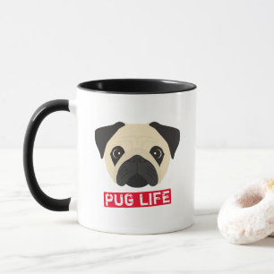 Mops Life-Kaffee-Tasse Tasse