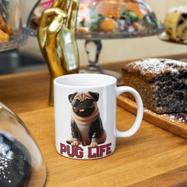 Mops Life Niedlich Mops Hund Kaffeetasse (Von Creator hochgeladen)
