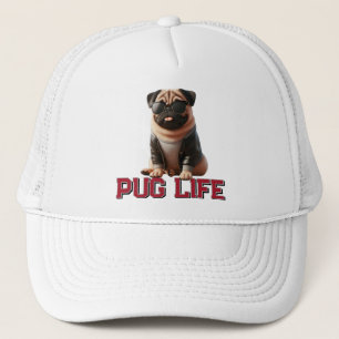 Mops Life Niedlich Mops Hund Truckerkappe