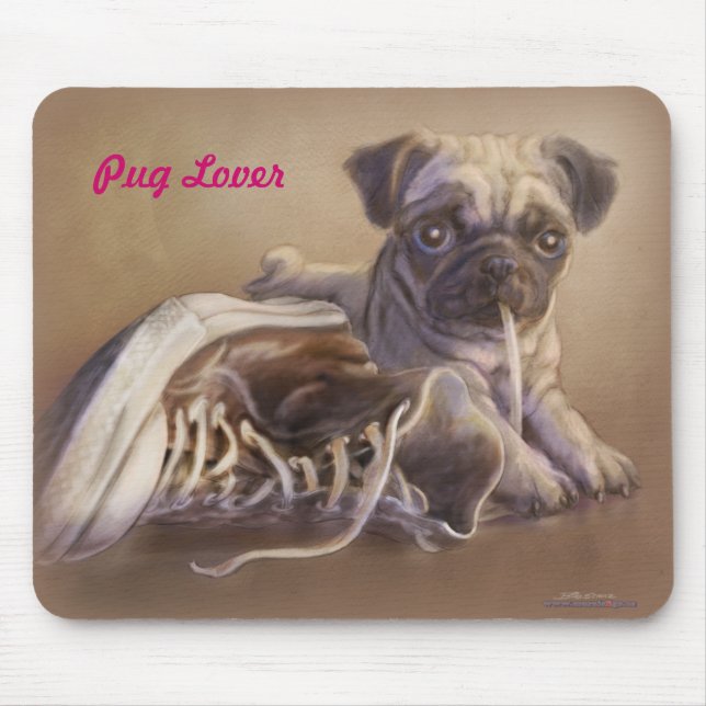 Mops Lover Mousepad (Vorne)