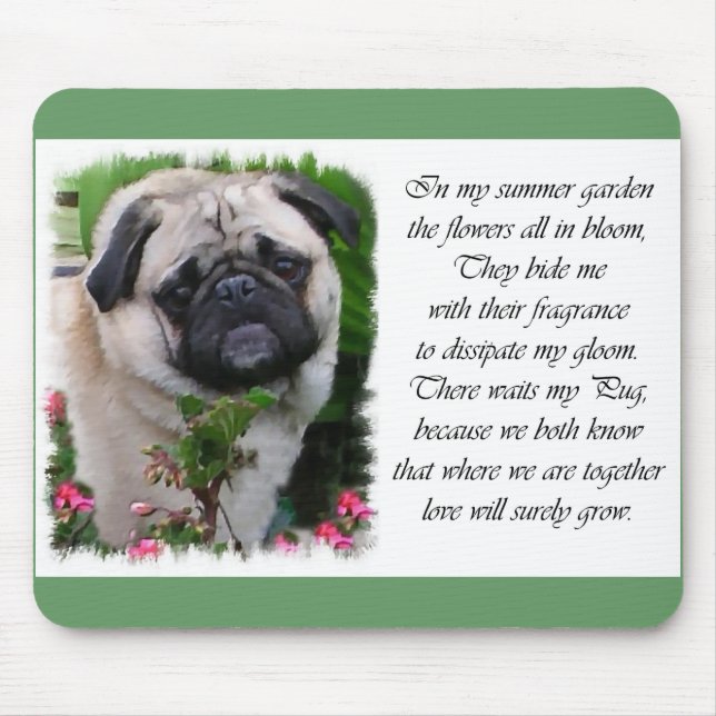 Mops Lovers Art Mousepad (Vorne)