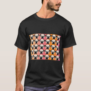 Mops lustige Gesichtsmaske Mops Fans  T-Shirt