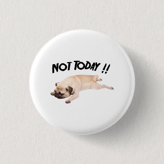 Mops-lustiger Geschenk-Liebe-Hund Button (Vorderseite)