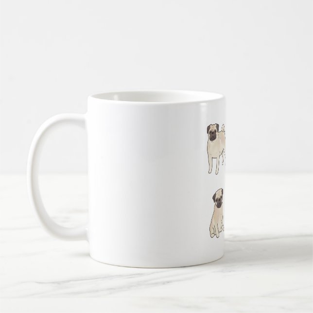 Mops Magic Kaffeetasse (Links)