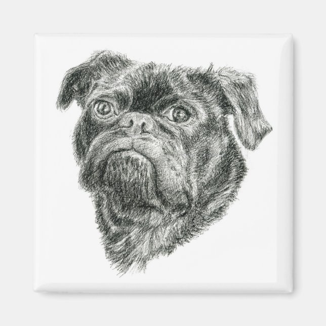 Mops Magnet (Vorne)
