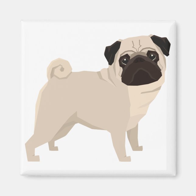 Mops Magnet (Vorne)