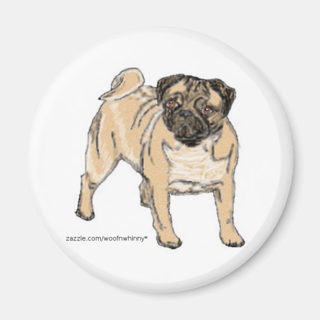 Mops Magnet (Vorne)