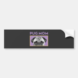 Mops Mama Autoaufkleber