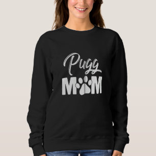Mops Mama Dog Mama Funny Mops Lover Themed Zip Sweatshirt