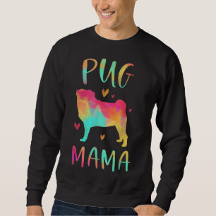 Mops Mama Farbenfroher Mops gibt Hunde Mama Sweatshirt