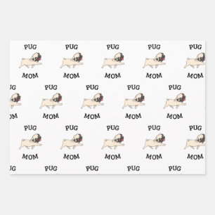 Mops Mama Geschenkpapier Set