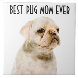 Mops Mama Keramik Tile Fliese