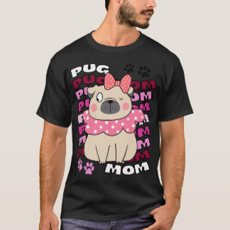 Mops-Mama Mops-Mutter Mops Mama Süßer Mops Mopsbes T-Shirt