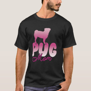 Mops Mama Retro Puggle Dog Mama Lover T-Shirt