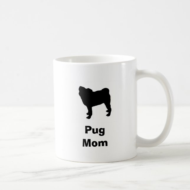 "Mops-Mama-" Tasse (Rechts)