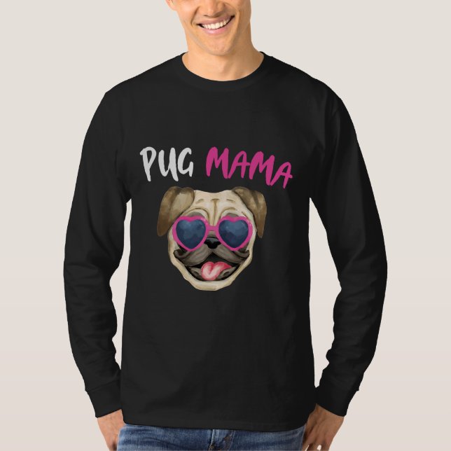 Mops Mama Women Niedlich Hunde Mama Klassischer T  T-Shirt (Vorderseite)